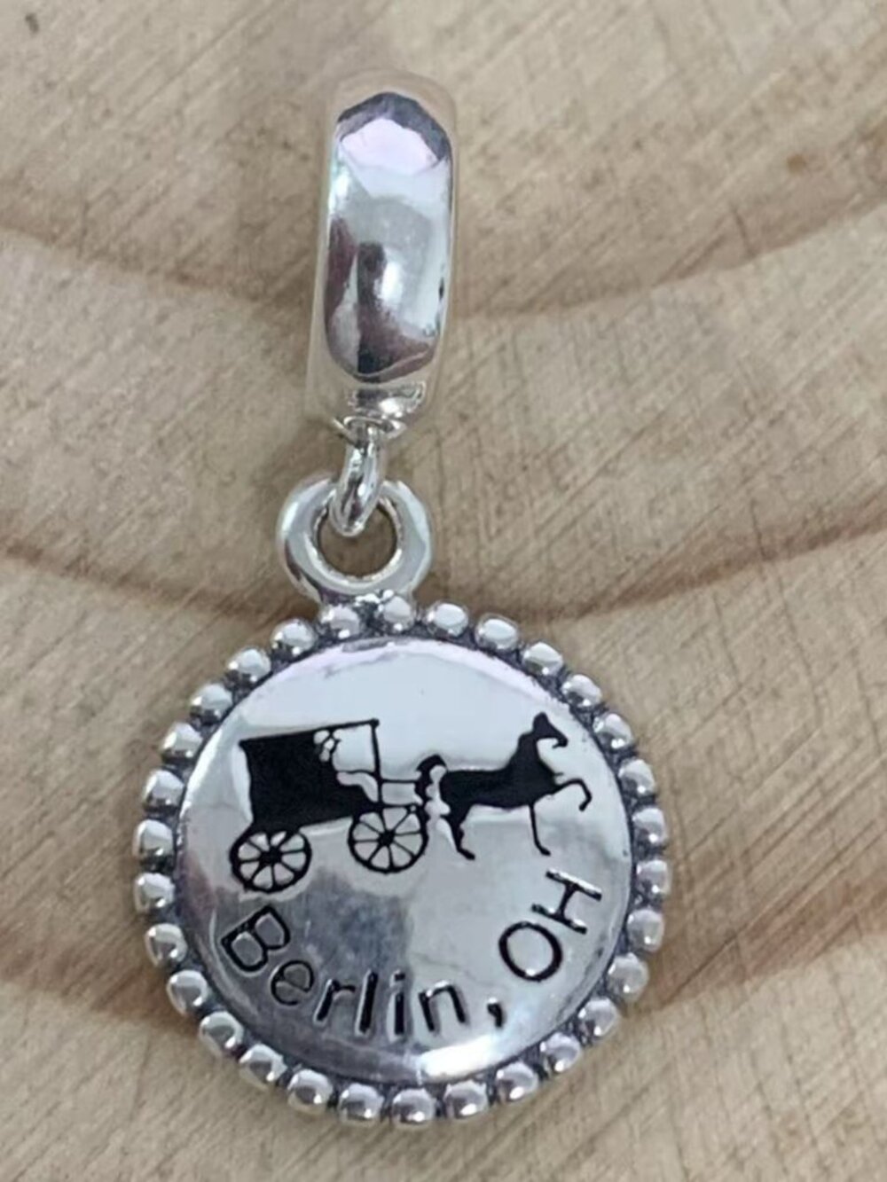 Pandora Berlin, OH Carriage Charm Pendant, S925 Silver Jewelry